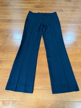 Ann Demeulemeester Black Tuxedo Stripe Rayon & Wool Blend Pants Sz. 38 (6)
